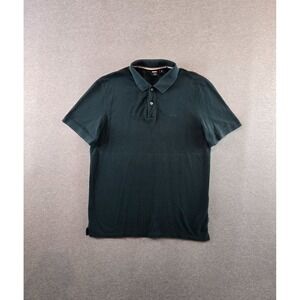 BOSS Hugo Boss Pallas Polo Shirt Mens XL Hunter Green Short Sleeve Preppy Knit